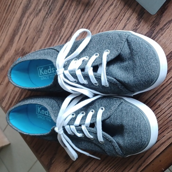Keds lace up sneakers, women’s size 7, dark gray - Picture 1 of 6
